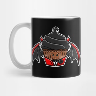 Cute Devil Demon Cupcake - Cursed Junk Food for Halloween - Cupcake Mug